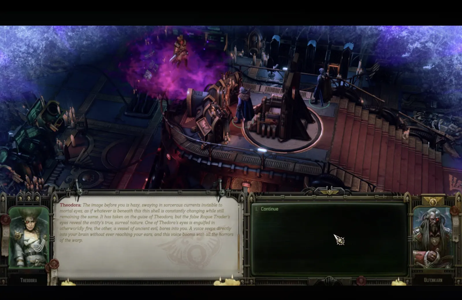 Scene 1 in the game, in English