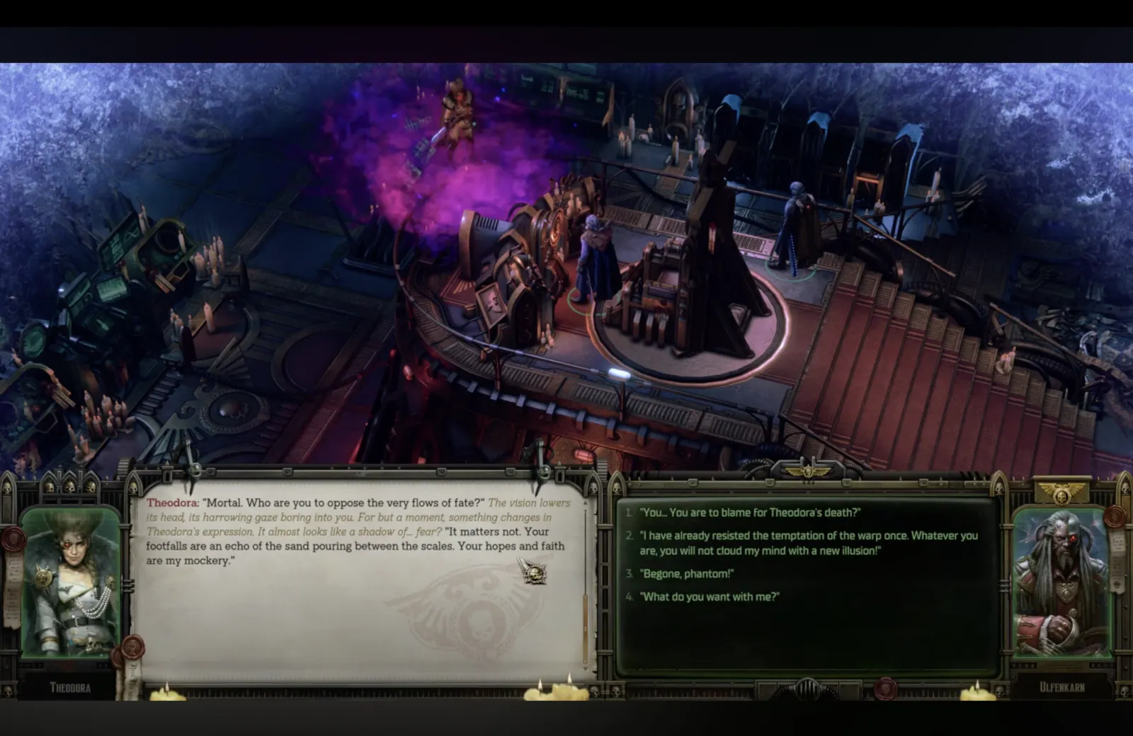 Scene 2 in the game, in English