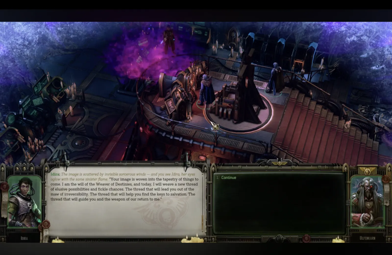 Scene 3 in the game, in English