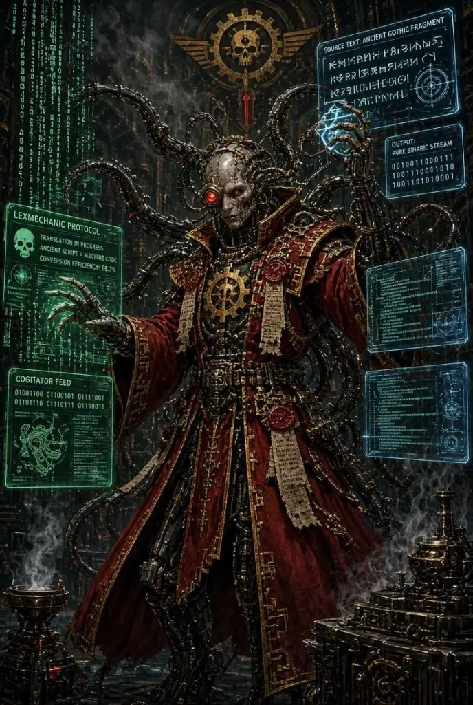 A Lexmechanic of the Adeptus Mechanicus